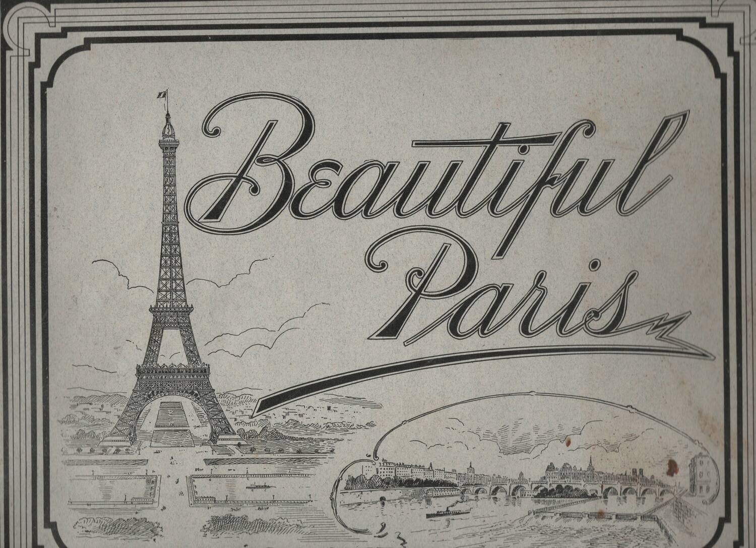 1899 Beautiful Paris in 4 Photolithographic Volumes