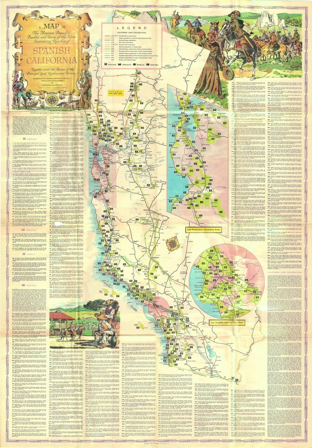 1956 Map of Spanish California
