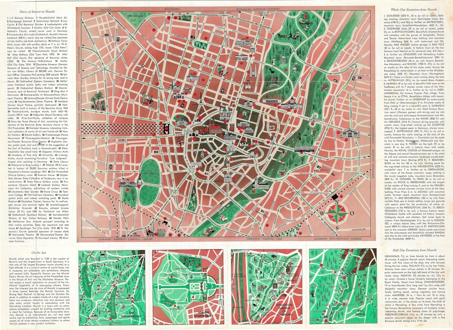 1953 Munich: English Edition Stadtrat Chromolith