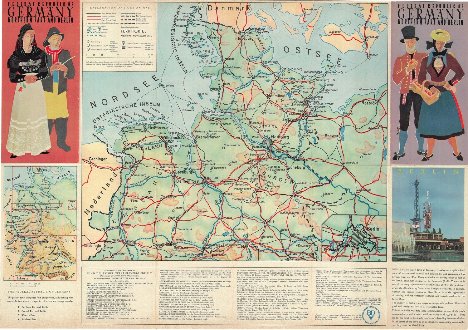 1950 German Fed. Republic Northern Part  and Berlin