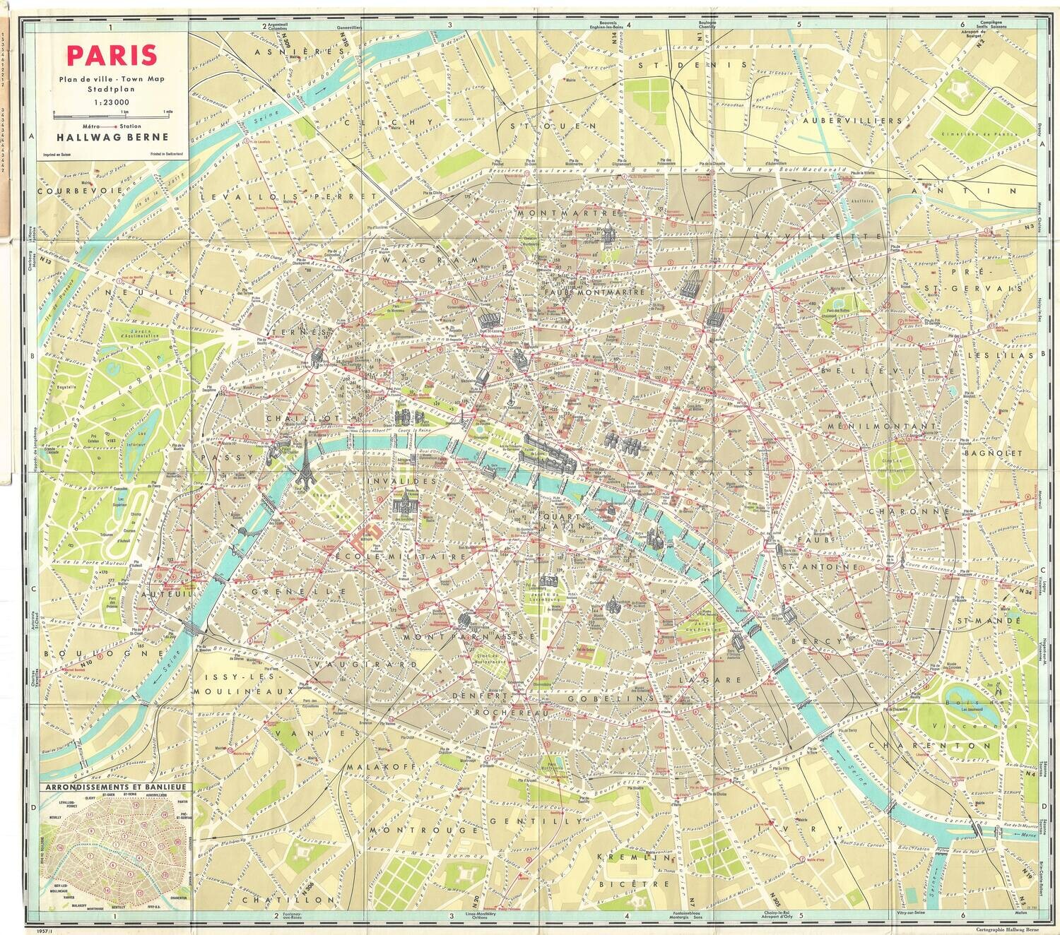 1957 Paris , France in Offset lithography 