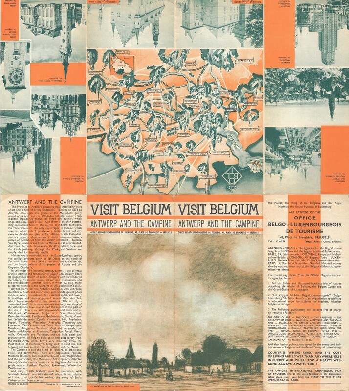 1950 Belgian Railways-Visit Belgium Promo