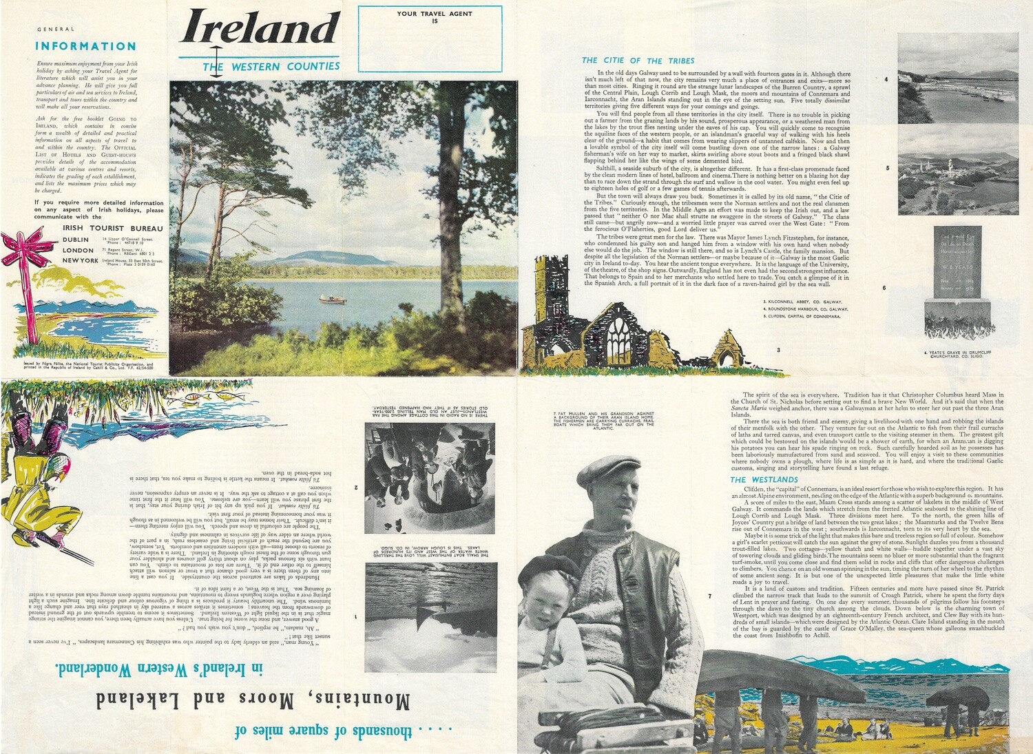 1962 Ireland Western Counties Chromolitho