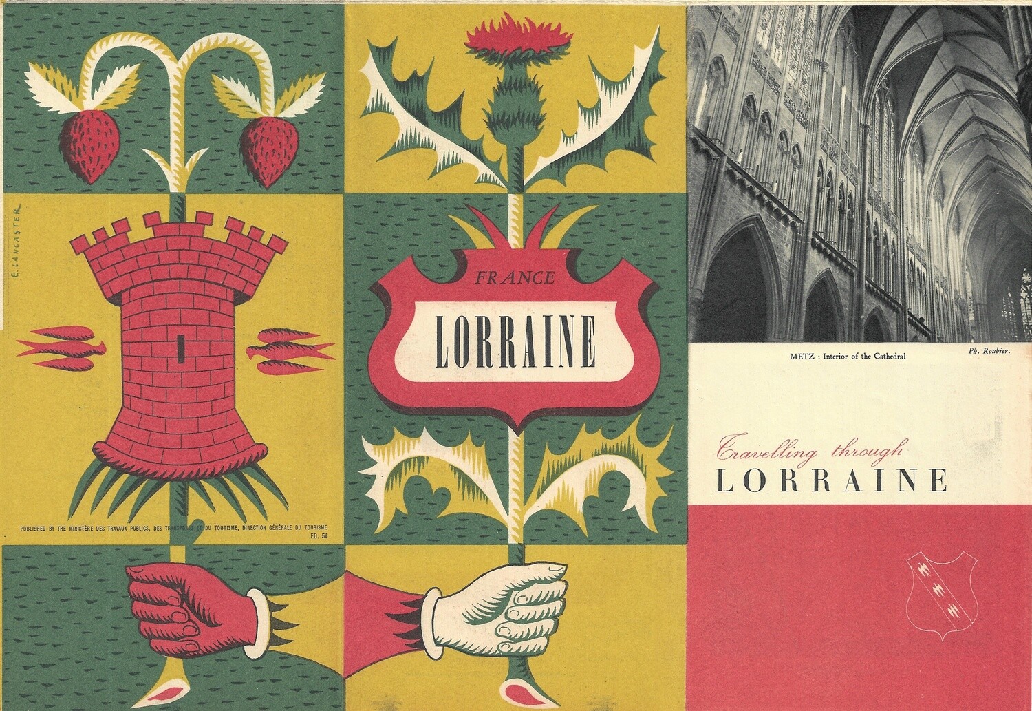 1950 Post-War Map of Lorraine