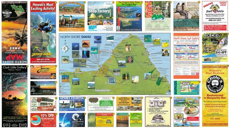 1980 Map of the Northshore Hawaii
