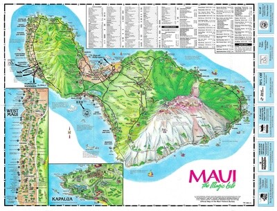 1996 Folding map of Maui, Hi.
