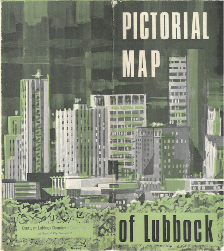 1972 Map of Lubbock, Texas