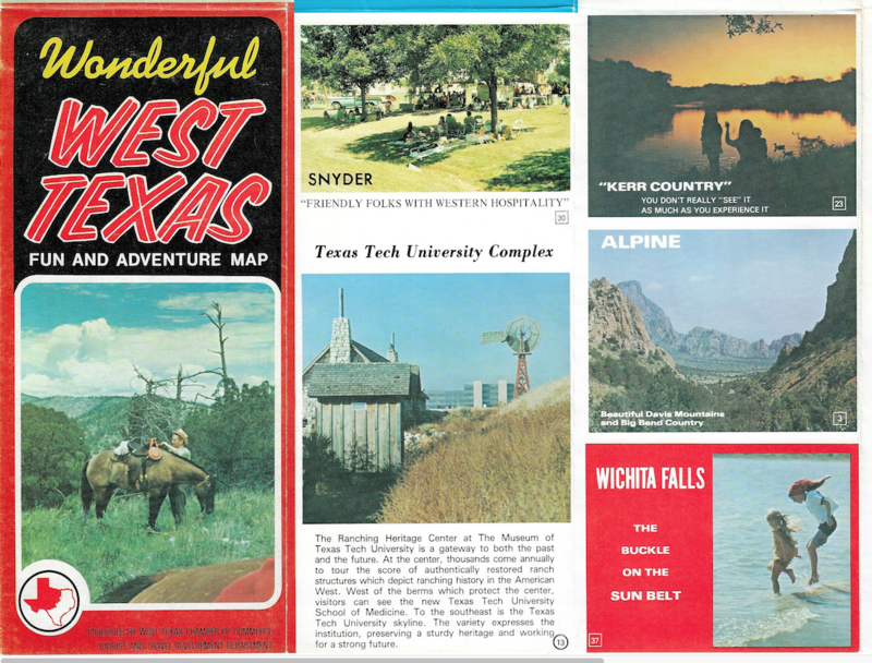 1977 Map of West Texas