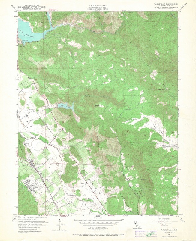 1951 Yountville-7.5 Minute Sheet