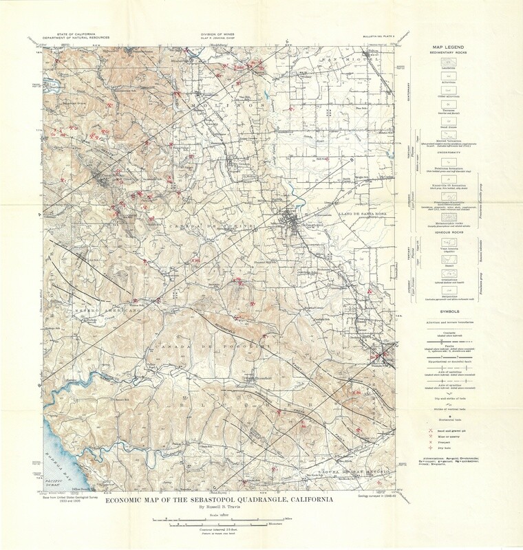 1952 Sebastopol Quad USGS