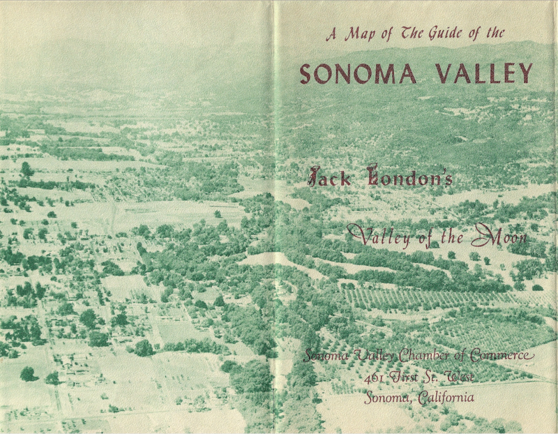 1955 Sonoma Valley Map by the SVCC