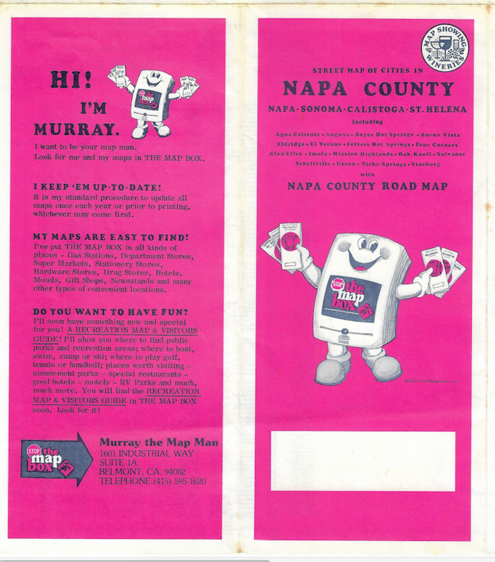 1978 Map of Napa by Murray
