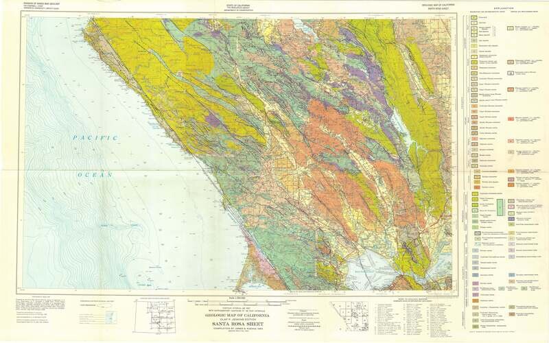 1967 Geologic Map of Santa Rosa