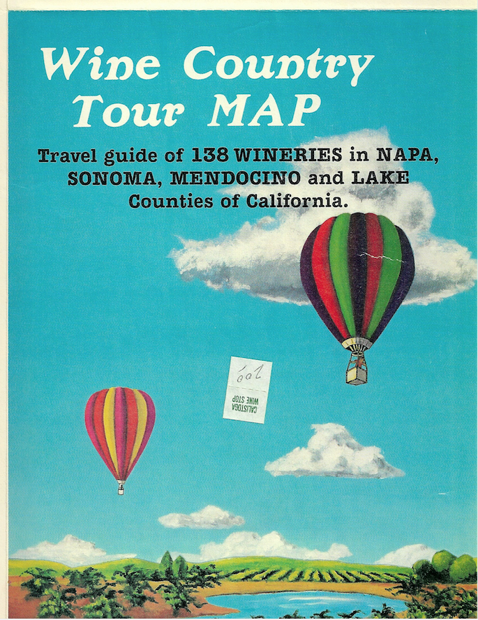 1987 Wine Country Tour Map