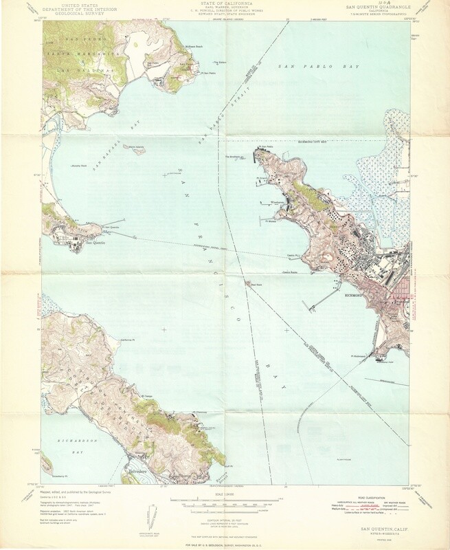 1948 USGS 7.5  San Quentin Sheet