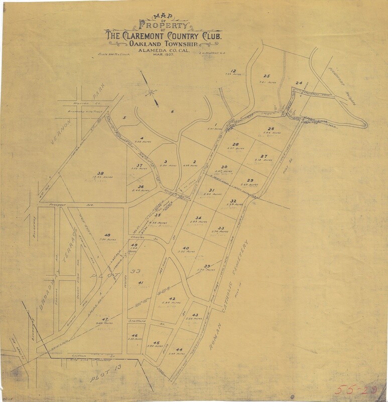 1907 Property of the Claremont Country Club Oakland Township 