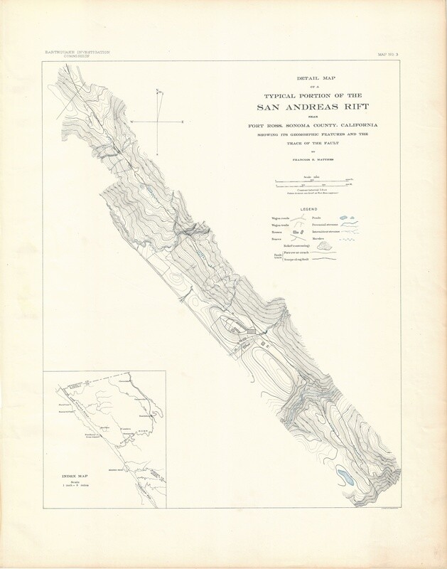 1908 EQIC San Andreas Rift at Ft. Ross, CA