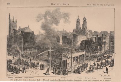 1865 Fire at the German Embassy by Union Sq Sf