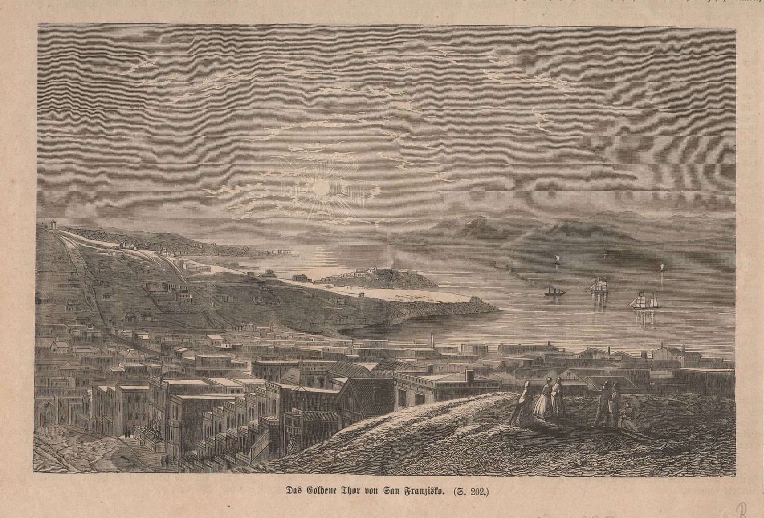 1880 View of the Golden Gate from Telegraph Hill