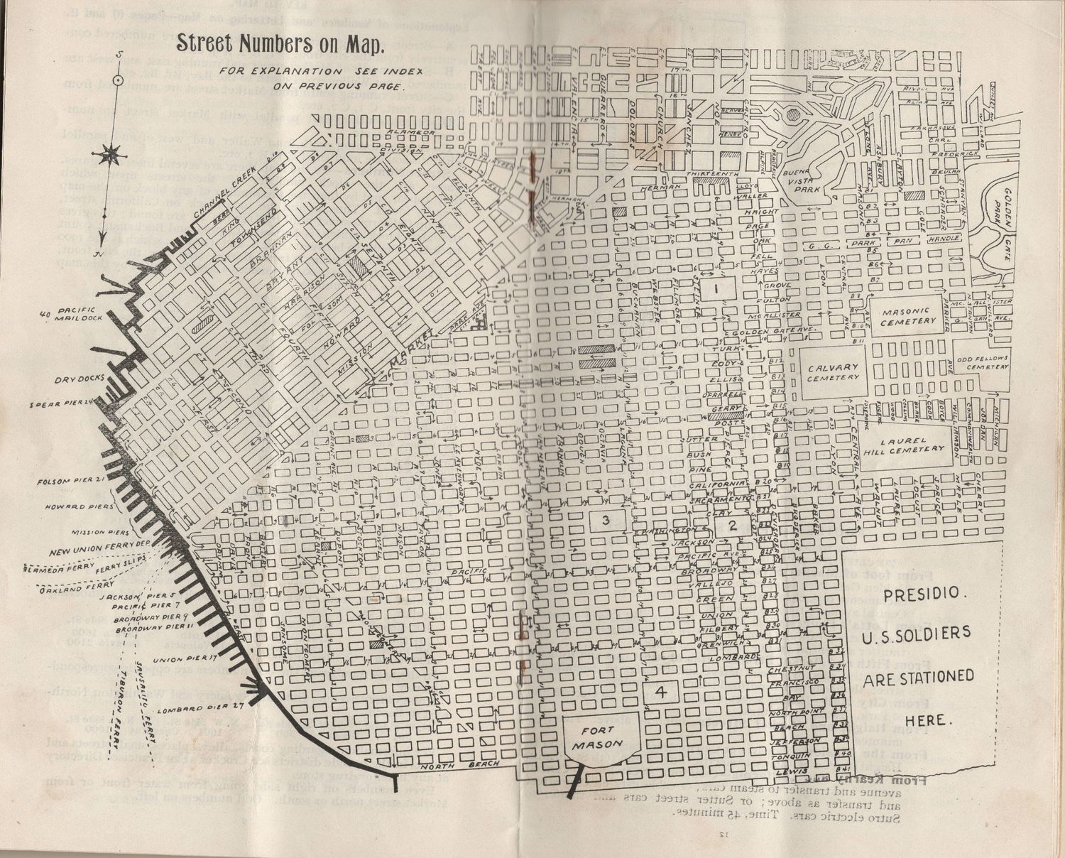1899 Guide Book and Map of San Francisco - Rare
