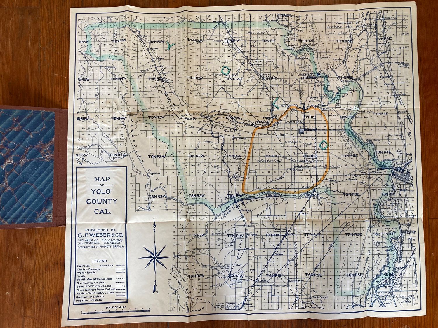 1914 Folding Yolo County by Punnett 
