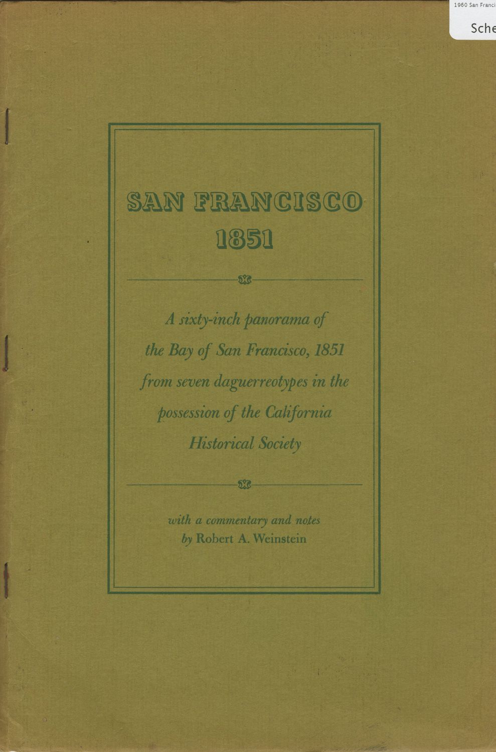 1960 &quot;San Francisco in 1851&quot; - a Seven Panel Panoramic Photo