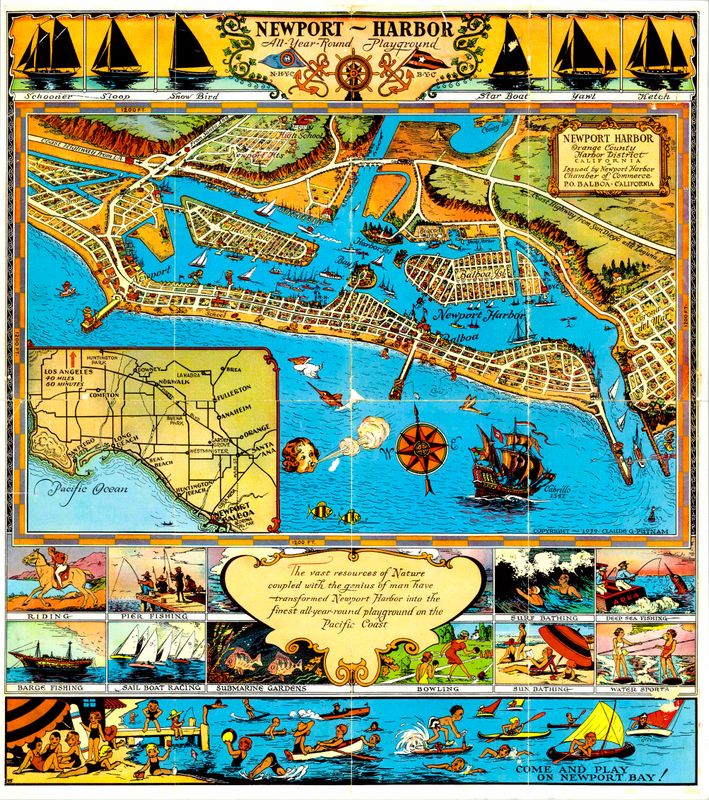 2020 (1939) Reprint of Newport Beach, CA