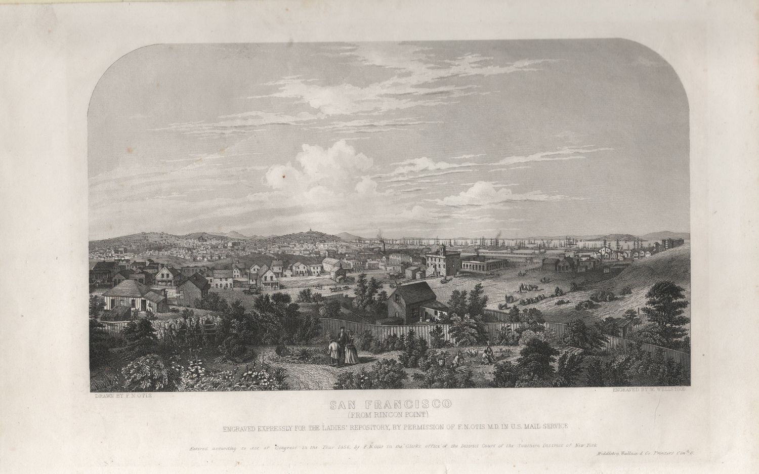 1856 View of San Francisco (REPRINT)