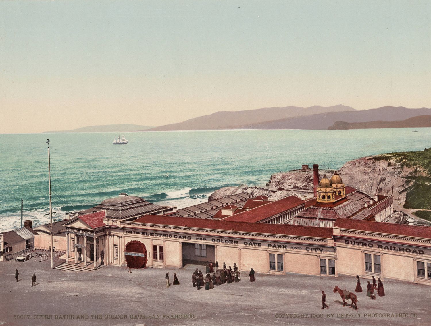 1898 Cliff House Photolithograph in Color