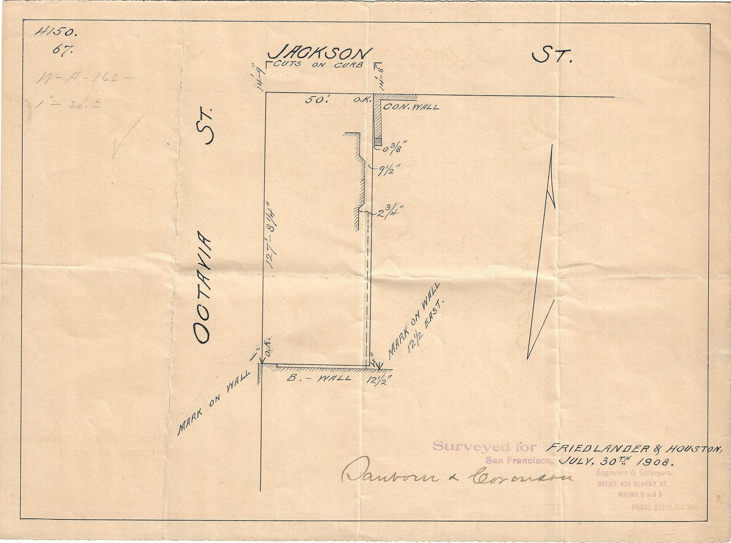 1908 Land Abstract for Jackson @ Octavia Street's 