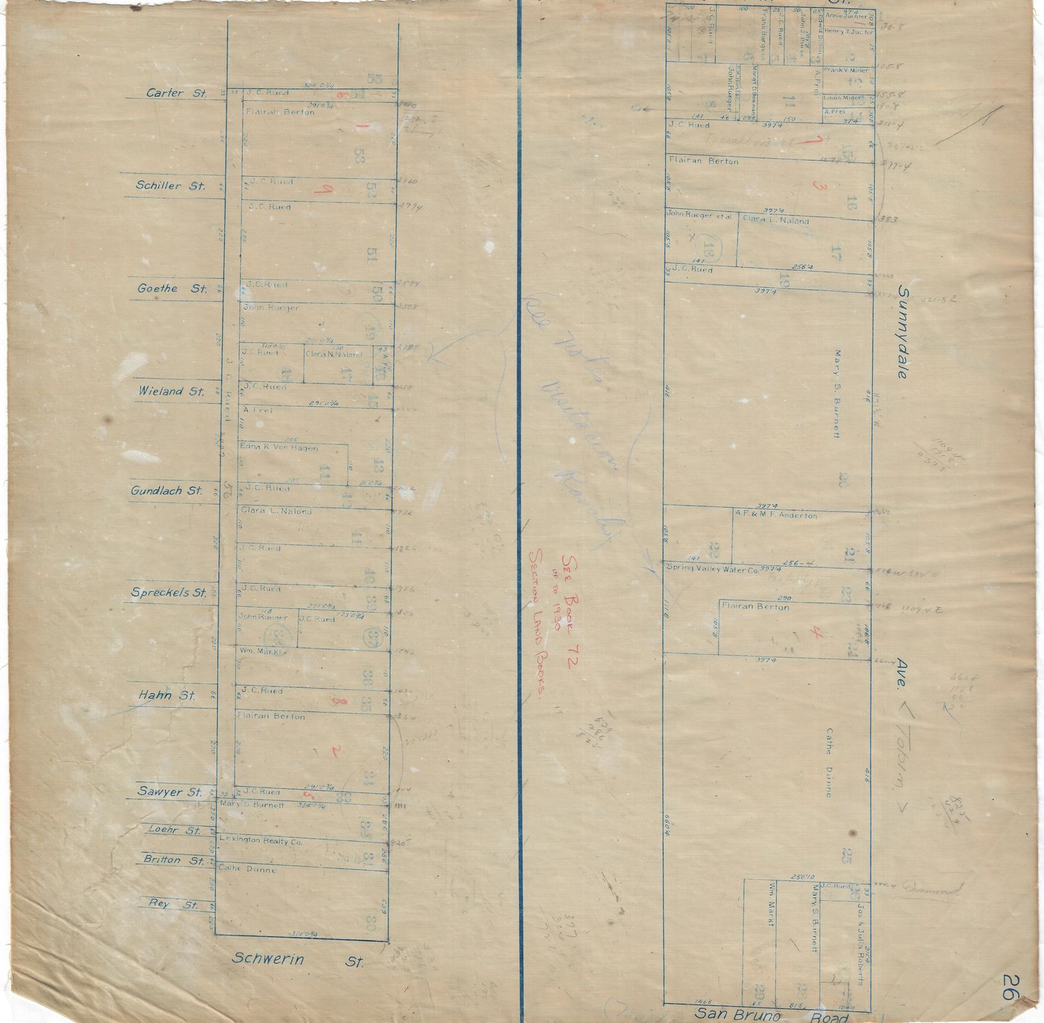 1907 SVWCo. Block Book Visitacion Valley