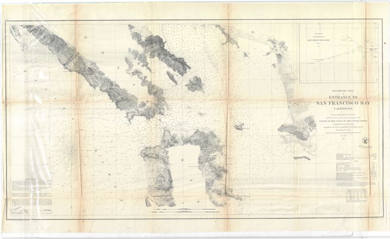 1856 USCS Entrance to San Francisco Bay 1st Edition