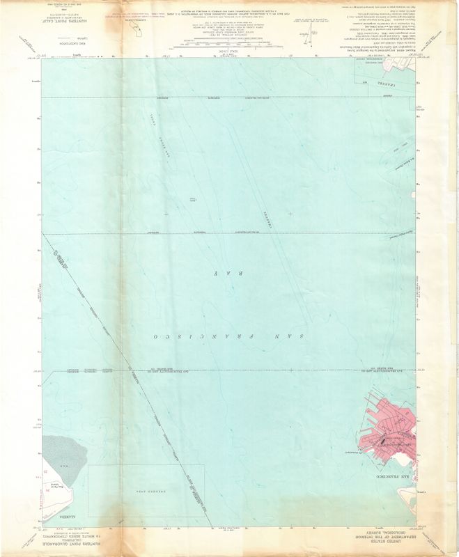 1968 (1956) USGS Hunters Point 7.5 Minute Map 