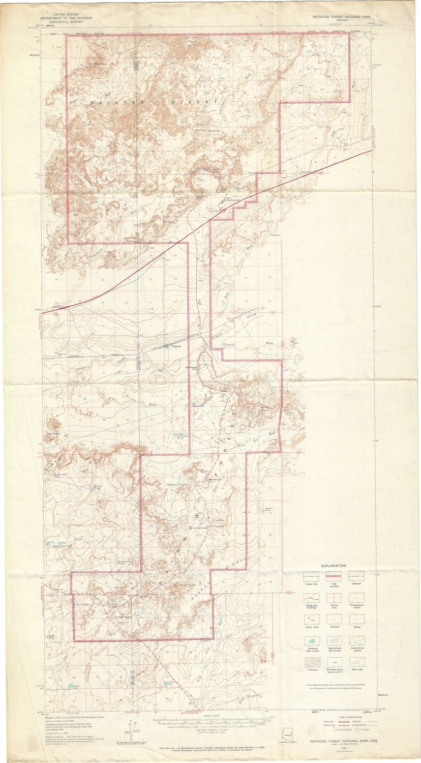 1955 Rainbow Canyon Petrified Forest AZ