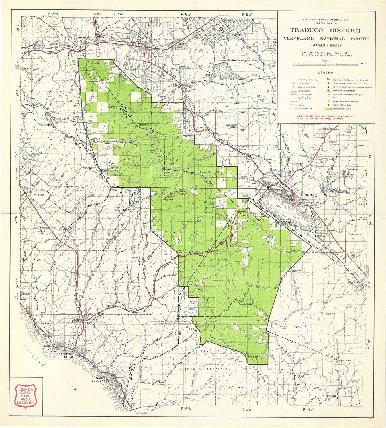 1957 Trabuco Dist Dept Agr Chromolith