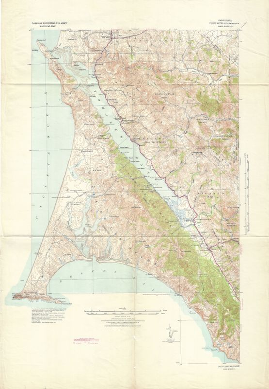 1940 Point Reyes Quad USGS Special Sheet