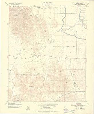 1953 San Luis Creek / Dam Quad 7.5 minute Map