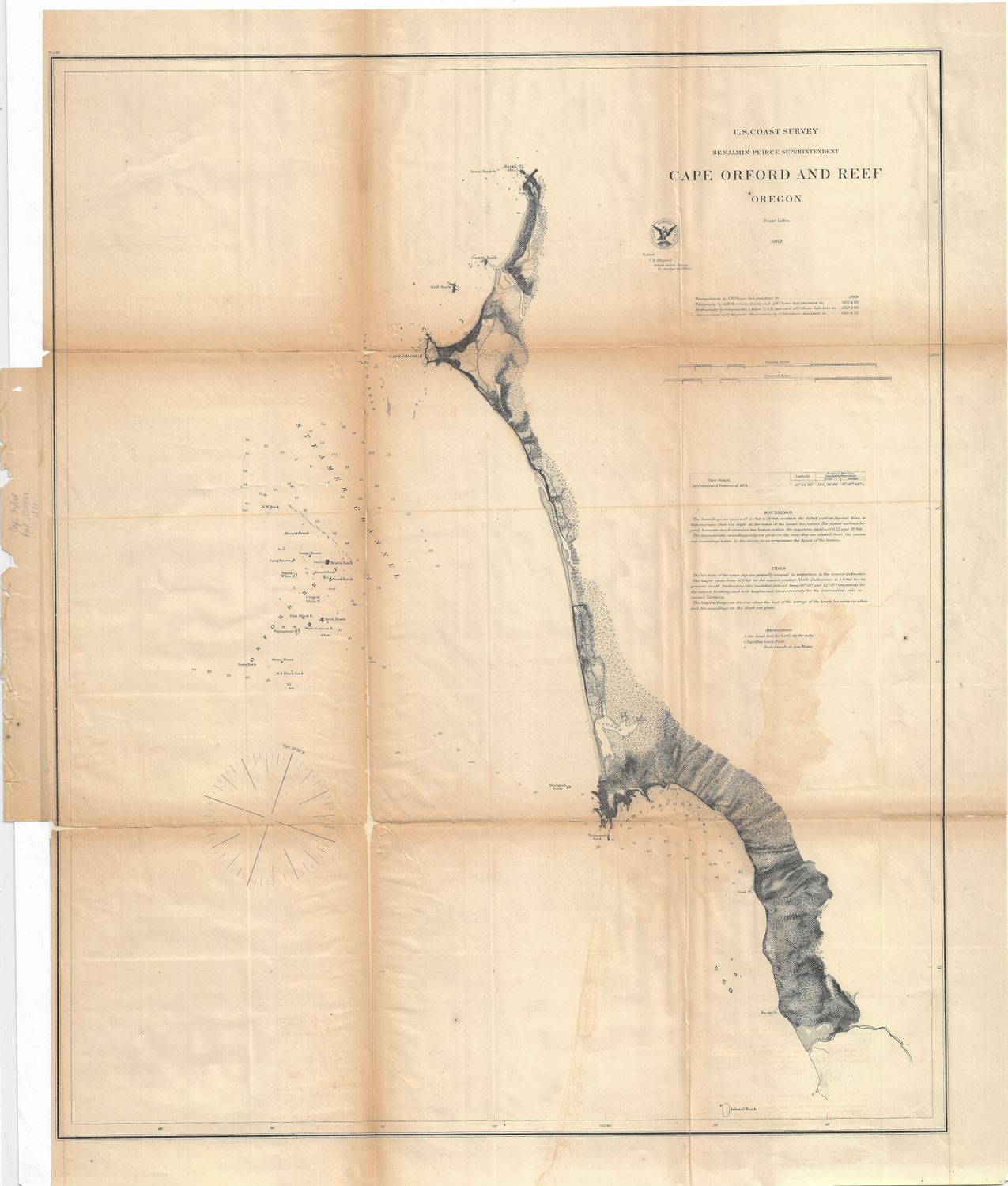 1869 USCS Cape Orford and Reef