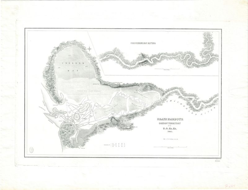 1879 (1841) USC&amp;GS Reissue Gray's Harbor by Wilkes Ex Ex