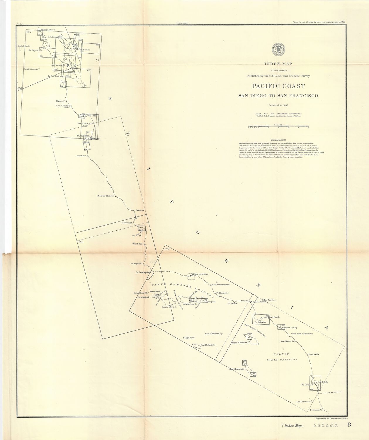 1887 USCS San Diego to San Francisco CA