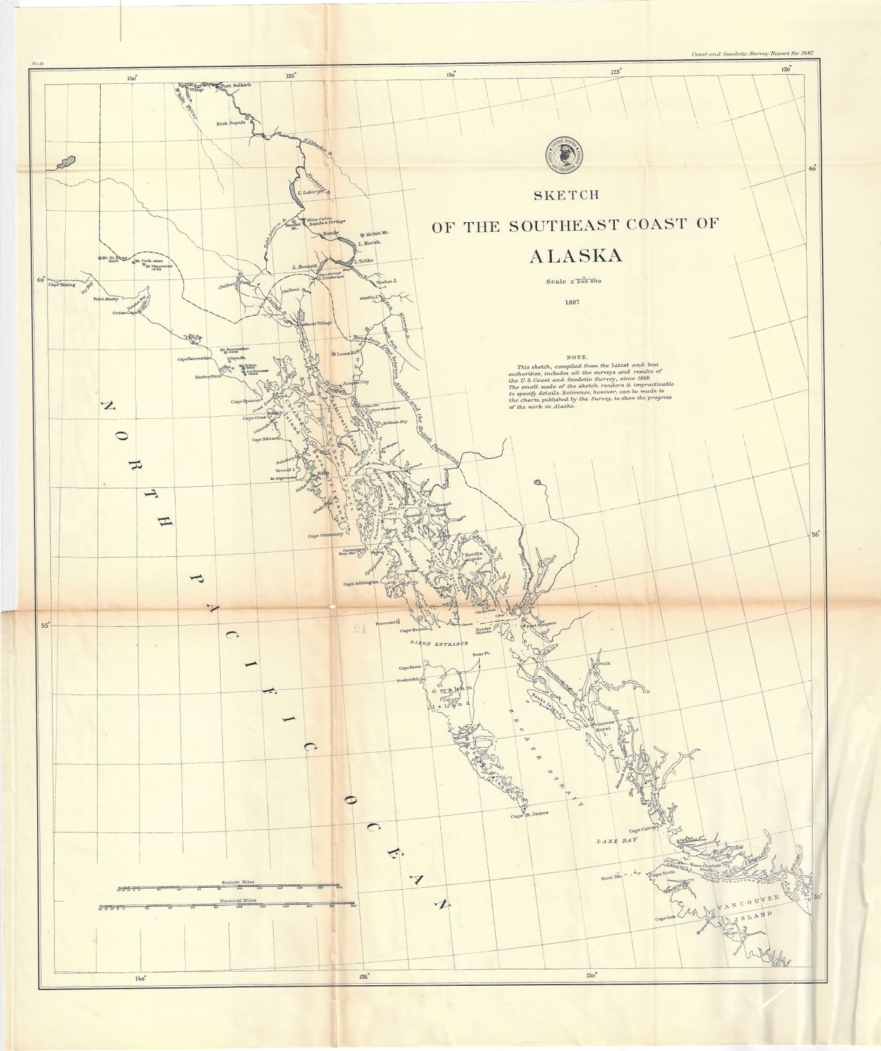 1887 USCS SE Coast of Alaska