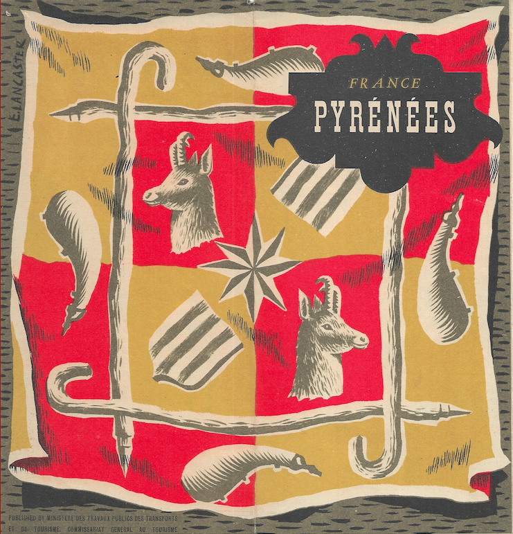 1964 Folding Routes De Pyrenees-France 