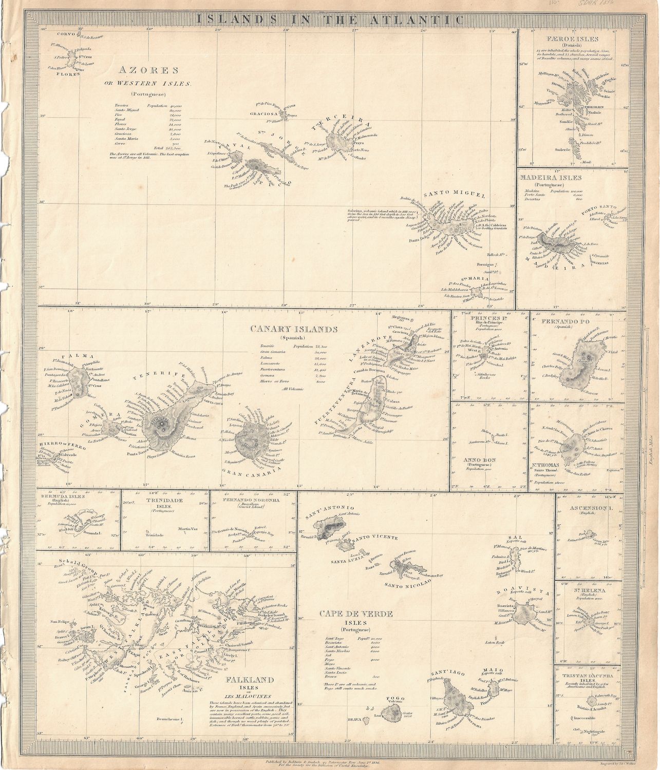 1836 Islands in the Atlantic Soc. For Diffusion 