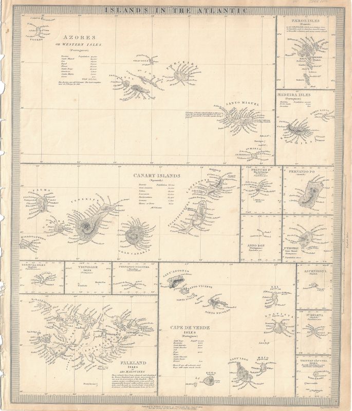 1836 Islands in the Atlantic Soc. For Diffusion 
