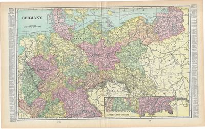 1901 Map of Germany by Geo.Cram