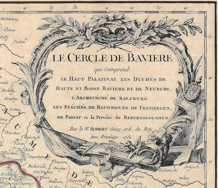 1755  Map of the Circle Of Bavaria by D &amp; G DeVaugondy