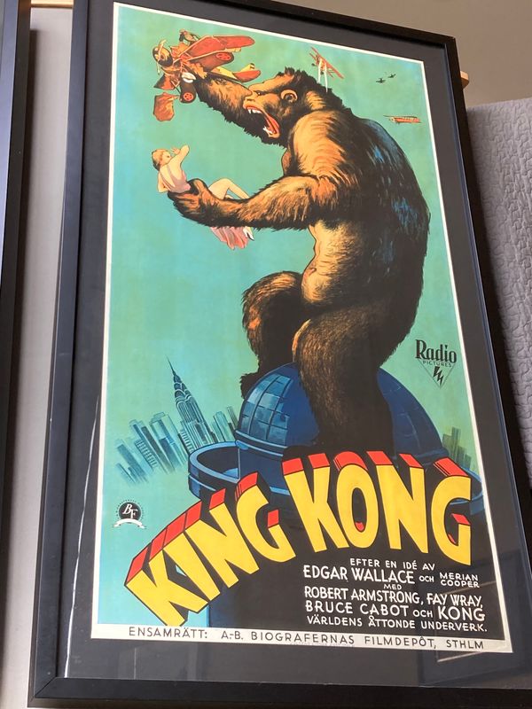 2010 (1937) Reprint King Kong -Swedish edition -Framed