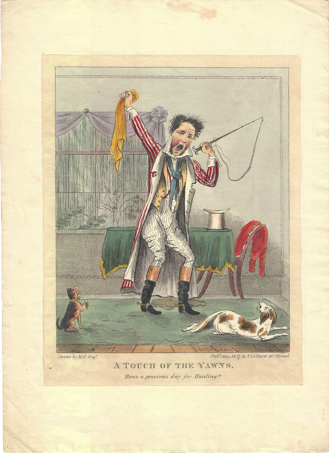 1827 Touch of the Yawns, a Hunters humor