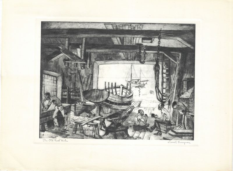1930s The Old Boat Works L.Barrymore Engr