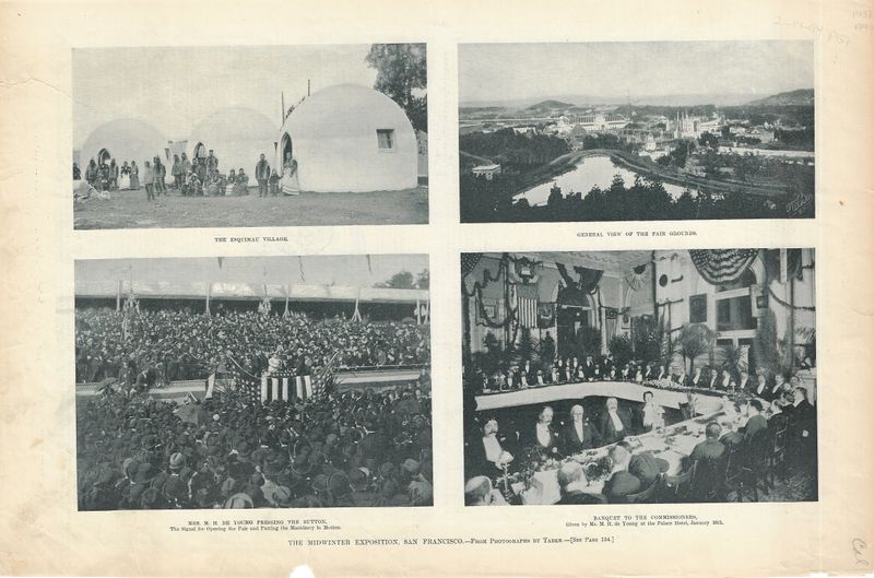 1894 Midwinter Expo Views by Harpers in monochrome